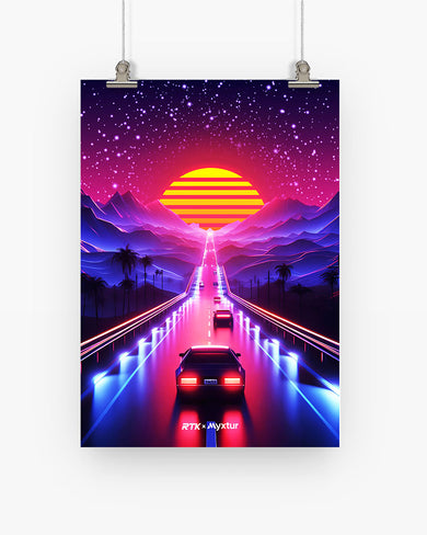 Neon Sunset Drive [RTK] Art-Poster