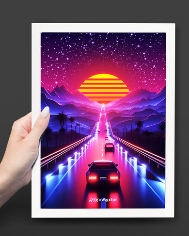 Neon Sunset Drive [RTK] Art-Poster