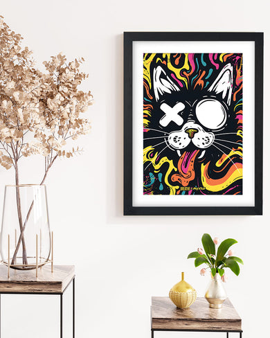 Psychedelic Paws [BREATHE] Art-Poster