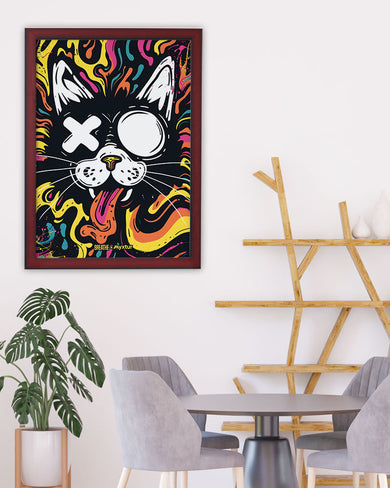 Psychedelic Paws [BREATHE] Art-Poster