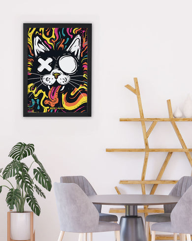 Psychedelic Paws [BREATHE] Art-Poster