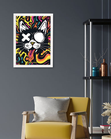 Psychedelic Paws [BREATHE] Art-Poster