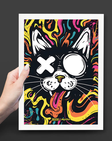 Psychedelic Paws [BREATHE] Art-Poster