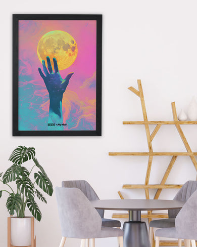 Glowing Handrise [BREATHE] Art-Poster