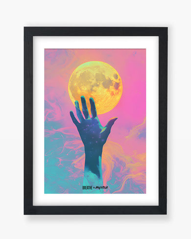 Glowing Handrise [BREATHE] Art-Poster