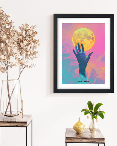 Glowing Handrise [BREATHE] Art-Poster