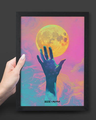 Glowing Handrise [BREATHE] Art-Poster