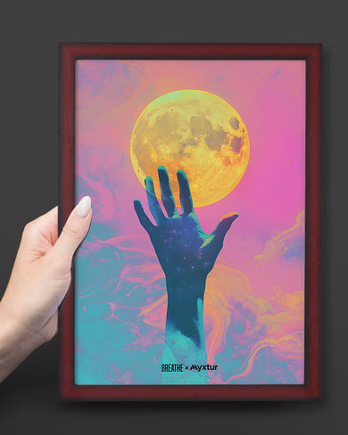 Glowing Handrise [BREATHE] Art-Poster