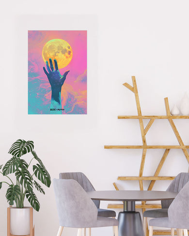 Glowing Handrise [BREATHE] Art-Poster