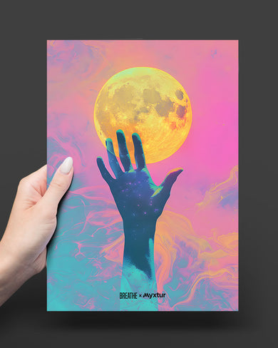 Glowing Handrise [BREATHE] Art-Poster