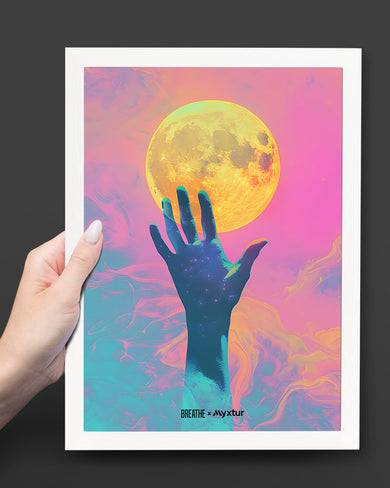 Glowing Handrise [BREATHE] Art-Poster