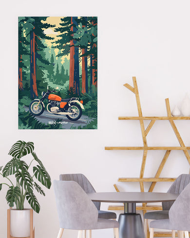 Forest Roadster [BREATHE] Art-Poster