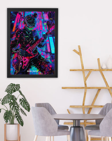 Neon Strings [BREATHE] Art-Poster