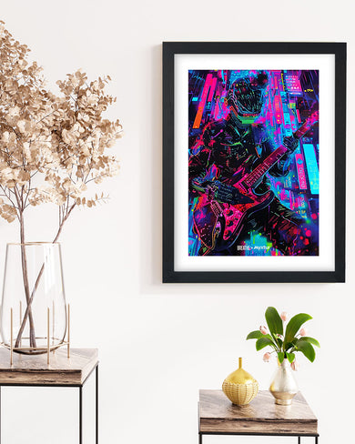 Neon Strings [BREATHE] Art-Poster