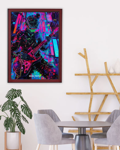 Neon Strings [BREATHE] Art-Poster