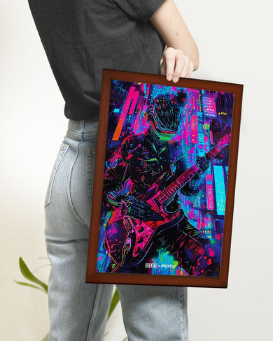 Neon Strings [BREATHE] Art-Poster