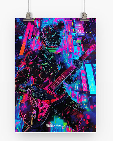 Neon Strings [BREATHE] Art-Poster