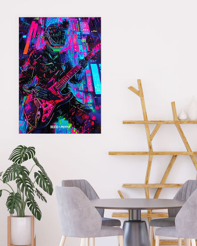 Neon Strings [BREATHE] Art-Poster