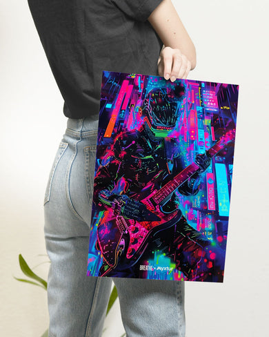 Neon Strings [BREATHE] Art-Poster