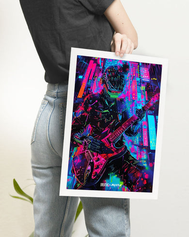 Neon Strings [BREATHE] Art-Poster