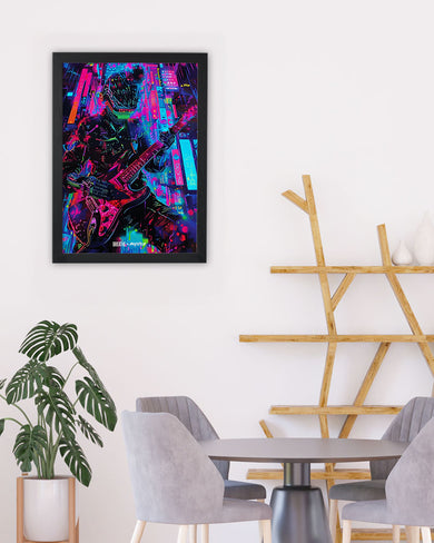 Neon Strings [BREATHE] Art-Poster