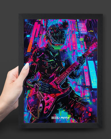 Neon Strings [BREATHE] Art-Poster