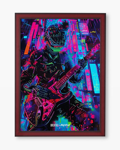 Neon Strings [BREATHE] Art-Poster