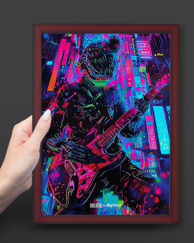 Neon Strings [BREATHE] Art-Poster