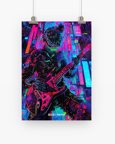 Neon Strings [BREATHE] Art-Poster