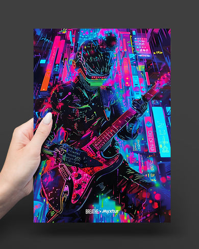 Neon Strings [BREATHE] Art-Poster