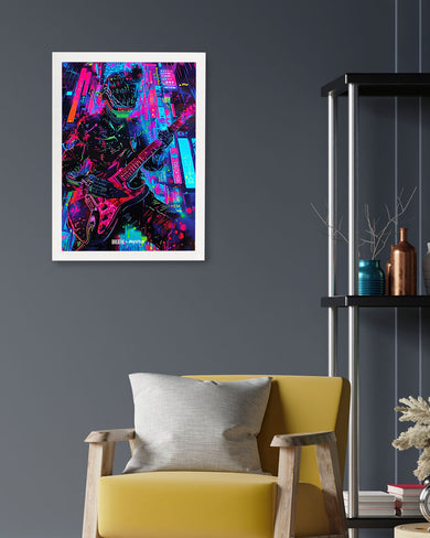 Neon Strings [BREATHE] Art-Poster