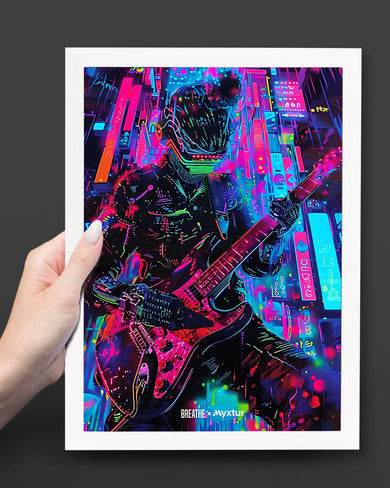 Neon Strings [BREATHE] Art-Poster