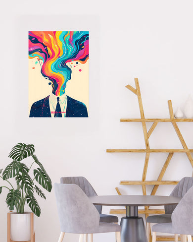 Colour Cascade [BREATHE] Art-Poster