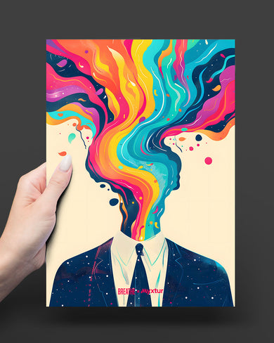 Colour Cascade [BREATHE] Art-Poster