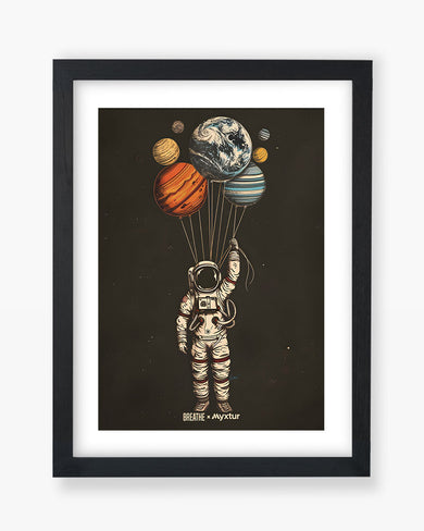 Planetary Parachutes [BREATHE] Art-Poster