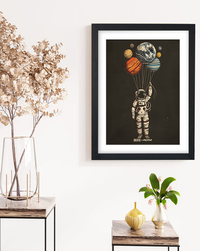 Planetary Parachutes [BREATHE] Art-Poster