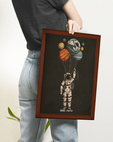 Planetary Parachutes [BREATHE] Art-Poster