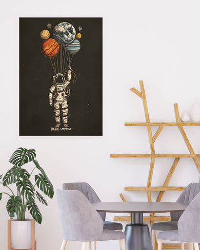 Planetary Parachutes [BREATHE] Art-Poster