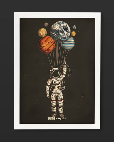 Planetary Parachutes [BREATHE] Art-Poster