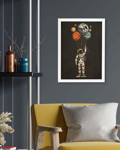 Planetary Parachutes [BREATHE] Art-Poster