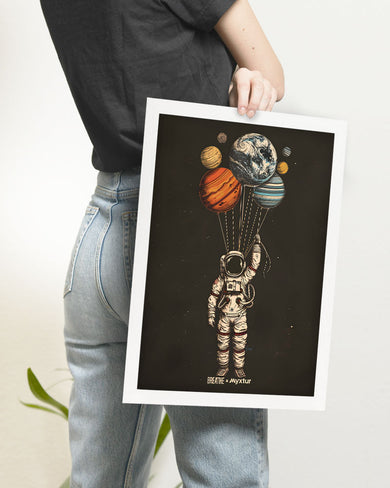 Planetary Parachutes [BREATHE] Art-Poster