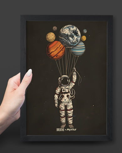 Planetary Parachutes [BREATHE] Art-Poster