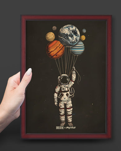 Planetary Parachutes [BREATHE] Art-Poster