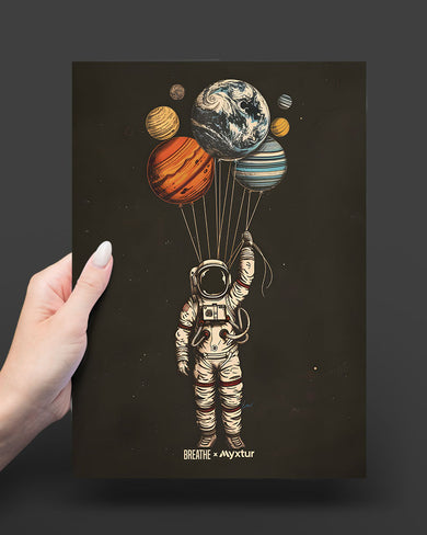 Planetary Parachutes [BREATHE] Art-Poster