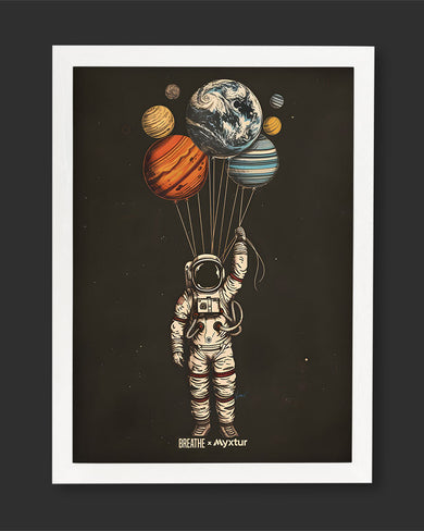 Planetary Parachutes [BREATHE] Art-Poster