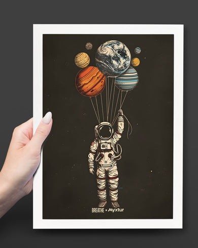 Planetary Parachutes [BREATHE] Art-Poster