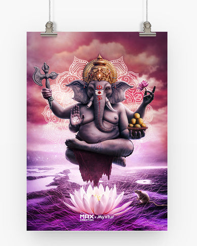 Divine Ganesha Grace [MaxCreation] Art-Poster