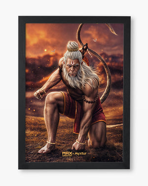 Hanuman Bajrangbali [MaxCreation] Art Poster