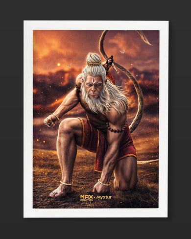 Hanuman Bajrangbali [MaxCreation] Art-Poster