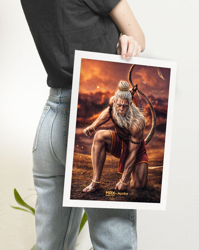 Hanuman Bajrangbali [MaxCreation] Art-Poster